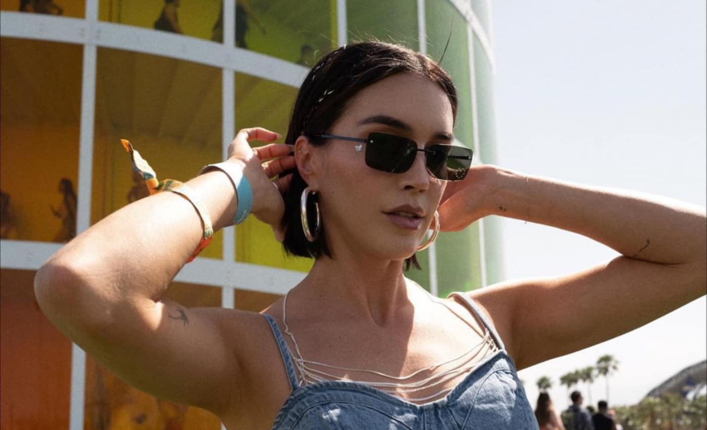 Influencer Brittany Xavier posing at Coachella