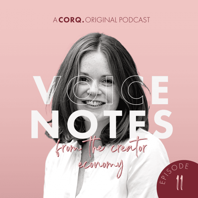 Voice Notes from the Creator Economy Front Cover for episode surrounding the new law in France for influencers