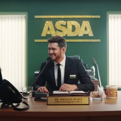 Michael Bublé features in this year's Asda Christmas advert